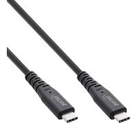 InLine® Cavo USB 4, connettore USB tipo C, PD 240 W, 8 K60 Hz, TPE nero, 2 m