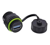 Inline Cavo USB A Mini IP68 impermeabile schermato, USB A femmina a femmina, 5 Gb/s dati e 5 V/2 A, prolunga USB per esterni e tecnologia, 69927R