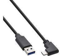 InLine Cavo USB-C a USB-A, angolato, USB 3.2 Gen.2, 10 Gb/s, 3A, corto, 2 m, 35712 W