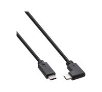 Cavo USB 3.2 Gen.2 - USB-C maschio-maschio angolato - nero - 0,5m NEW