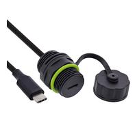 Inline Cavo USB C, protezione IP68, schermato, presa USB-C a maschio, cavo integrato da 50 cm, collegamento resistente alle intemperie per tecnologia e industria, 69927O