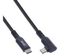 InLine® Cavo USB-C VR da 5 m, angolato, USB 3.2 Gen.1, funzione di ricarica 60 W, 5 Gb/s, per occhiali Meta/Oculus VR, nero, 35705 V
