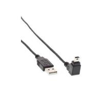 INLINE - Cavo USB - Mini USB Tipo B (M) a USB (M) - 2 m - Spina a 90 - Nero NEW