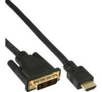 Inline - cavo video - singolo collegamento - hdmi / dvi - hdmi, 19 -pin (m) - dvi -d (m) - 2,0m - schermato - (hdmi 1.3) - nero NEW
