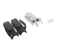 InLine Connettore a crimpare Cat.6A RJ45 schermato nero 100 pz. STP 76016S