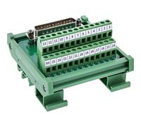 Inline D-Sub 25 terminal block maschio morsetto a vite guida DIN Rail numerata RS232 Modbus modulo di prova industriale fai da te 92502I