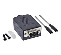 Inline D-Sub 9 Breakout Terminal Block Spina con morsetti a vite e viti zigrinate per cablaggio seriale, prototipazione, 92501I