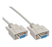 InLine DB9 2m Cavo seriale Grigio - Cavi seriali (Grigio, 2 m, DB9, DB9, Female connector/Female connector