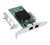 Inline Dual-Gigabit 51125B - Scheda di rete PCIe x4, Intel 82576EB, 2 x RJ45 1 Gb/s, VLAN, Jumbo Frames, slot low Profile