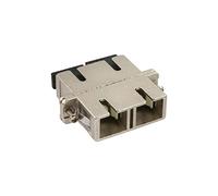 InLine Duplex SC/SC, Multimode, with flange 2 x SC Argento