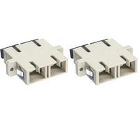 InLine Duplex SC/SC, Multimode, with flange 2 x SC Beige (Confezione da 2)