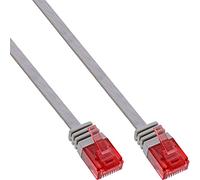 InLine Flat patch cord UTP Cat.6 0.5m Grey cavo di rete 0,5 m Grigio