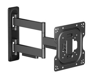 Inline Full-Motion 23103B - Supporto da parete per TV 23-43", orientabile, inclinabile, estensibile, VESA 75-200 mm, portata massima 35 kg, colore: Nero