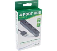 InLine Hub USB 2.0 a 4 porte da USB-A maschio a 4x USB-A femmina cavo 33293K