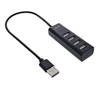 InLine® Hub USB 2.0 a 4 porte, nero, cavo 30 cm, design sottile