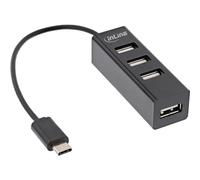 InLine Hub USB 2.0 a 4 porte da USB-C maschio a 4x USB-A femmina cavo 33293J