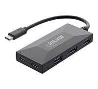 InLine® Hub USB 3.2 Gen.1 OTG, USB di tipo C a 2 porte di tipo C e 3 porte di tipo A, senza alimentatore di rete