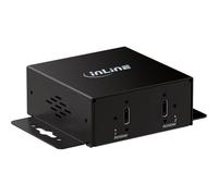 Inline Industriale USB-C Caricatore 2 Porte PD 200W 12-24V DC | 2 x USB-C fino a 100 W ciascuno, PPS, spina cava CC e morsettiera, alloggiamento in metallo, funzione di ricarica pura