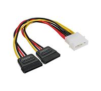 InLine® Internal power Y-cable, 1x 5.25' to 2x SATA power, 0.2m 1x