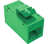 InLine® Keystone - Confezione da 8 prese RJ45, non schermate, Cat.6A, colore: Verde