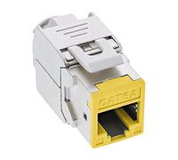 InLine Keystone RJ45 76207Y – Schermate Cat.6A – Confezione da 8, Giallo