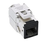 InLine® Keystone - Confezione da 8 prese RJ45, schermate, Cat.6A, colore: Nero