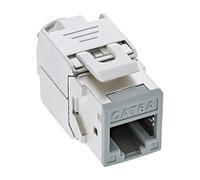 InLine® Keystone - Confezione da 8 prese RJ45, schermate, Cat.6A, grigio