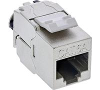 InLine® Keystone RJ45 - Presa slim, SNAP-In, Cat.6A, fascette stringicavo integrate