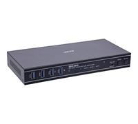 Inline KVM 57885H - Switch a 2 ingressi HDMI 2.1 Dual Monitor 8K 60Hz 4K 120Hz HDR USB 3.2 Hub Commutatore Hotkey Tasto IR RS-232 Plug & Play Nero