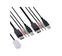 Inline Inline Kvm Switch, 2 Porte, Usb, Displayport 1.2, 4k, Audio, AlL-IN-One T