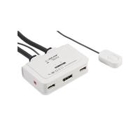 InLine KVM Switch, 2 porte, USB DisplayPort, Audio, all-in-one