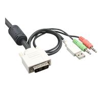 InLine KVM Switch 2 porte USB DVI Audio all-in-one 2.0 Dvi-d Dvi 3.5mm 61613I
