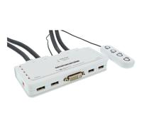 InLine KVM Switch 4 porte USB DVI Audio all-in-one 2.0 Dvi-d Dvi 3.5mm 61614I