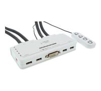 InLine KVM Switch, 4 porte, USB DVI, Audio, all-in-one