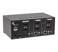 InLine KVM Switch desktop 63642I – 2 porte doppio monitor DP 1.2 4K USB 2.0 Audio