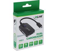 InLine Lettore di schede USB-C USB 3.2 Gen.1 per SD e microSD Extended 66772C