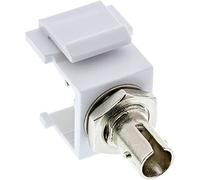 InLine® LWL Keystone Snap-in Frizione, Bianco, Simplex ST/ST, multimode, Manicotto in Ceramica