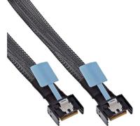 InLine MCIO 27662C - Cavo dati PCIe 5.0 con spina MCIO x4, compatibile con SAS ed Ethernet, colore: Nero