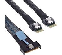 InLine MCIO Kabel x8 Stecker zu 2x 4i SFF-8654 Stecker Cavo 27663B