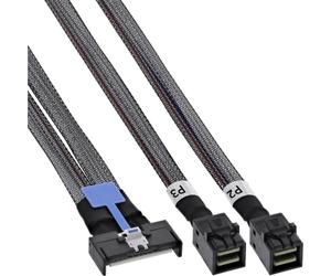 Inline MCIO x8 - Cavo Adattatore a 2 x MiniSAS-HD SFF-8643, 1 m