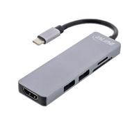 InLine Multi-hub USB 3.2 Gen.1 2x USB-A HDMI 4K/30Hz lettore di schede 33271I