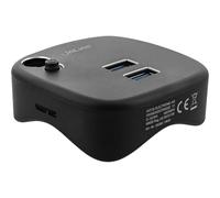 InLine Multiadattatore USB 3.0 2xUSB-A RJ45 lettore di schede 35392