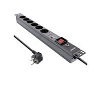 InLine Multipresa 19" 6 vie prot.da sovratensione e sovraccarico 16416P