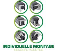 InLine Multipresa 19" a 8 vie con interruttore nero 2m Modulo rack 16412S