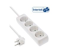 InLine Multipresa 4x Shucko cavo 3m bianco Strip alimentazione 3 m 16443F