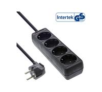 InLine Ciabatta elettrica 16445E 4x Shucko cavo 5 m Nero