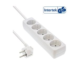 InLine Multipresa 5x Shucko bianco cavo 1,5m 1,5 m 16451F