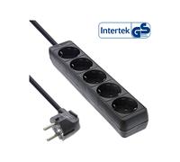 InLine Multipresa 5x Shucko nero cavo 1,5m Strip alimentazione 1,5 m 16451E