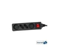 INLINE - Multipresa - Connessioni di uscita 4 - 15 m - Nero