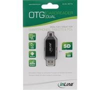 InLine OTG Card Reader Dual lettore schede SD e microSD Android e PC 66779